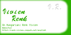 vivien renk business card